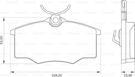 BOSCH 0 986 BB0 046 - Jarrupala, levyjarru inparts.fi