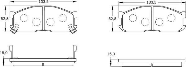 BOSCH 0 986 BB0 057 - Jarrupala, levyjarru inparts.fi