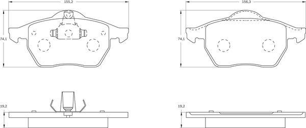 BOSCH 0 986 BB0 064 - Jarrupala, levyjarru inparts.fi