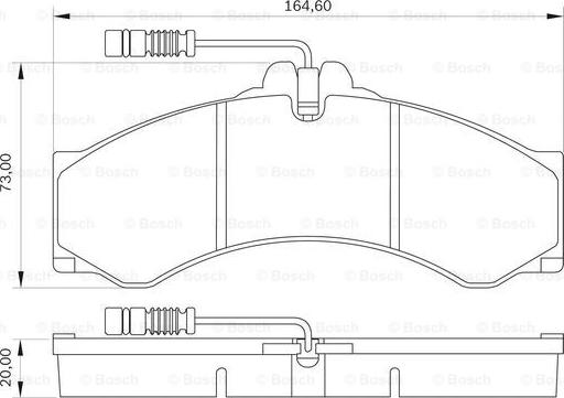 BOSCH 0 986 BB0 061 - Jarrupala, levyjarru inparts.fi