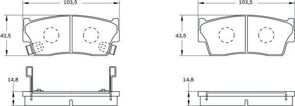 BOSCH 0 986 BB0 089 - Jarrupala, levyjarru inparts.fi