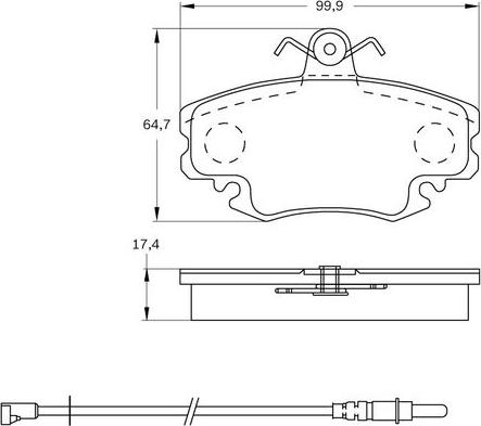 BOSCH 0 986 BB0 083 - Jarrupala, levyjarru inparts.fi