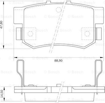 BOSCH 0 986 BB0 163 - Jarrupala, levyjarru inparts.fi