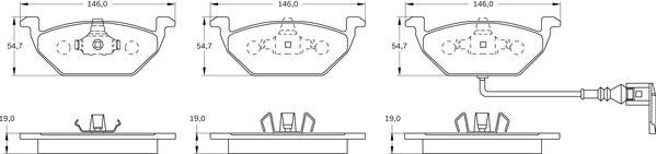 BOSCH 0 986 BB0 136 - Jarrupala, levyjarru inparts.fi