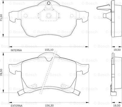 BOSCH 0 986 BB0 138 - Jarrupala, levyjarru inparts.fi