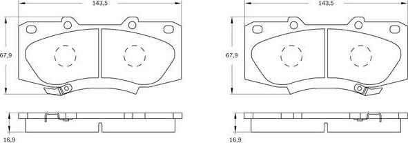 BOSCH 0 986 BB0 888 - Jarrupala, levyjarru inparts.fi