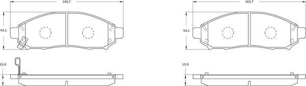 BOSCH 0 986 BB0 836 - Jarrupala, levyjarru inparts.fi