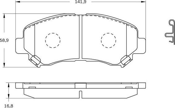 BOSCH 0 986 BB0 838 - Jarrupala, levyjarru inparts.fi