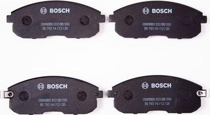 BOSCH 0 986 BB0 833 - Jarrupala, levyjarru inparts.fi