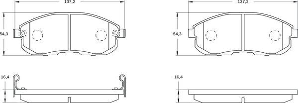 BOSCH 0 986 BB0 833 - Jarrupala, levyjarru inparts.fi