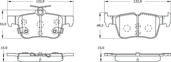 BOSCH 0 986 BB0 354 - Jarrupala, levyjarru inparts.fi