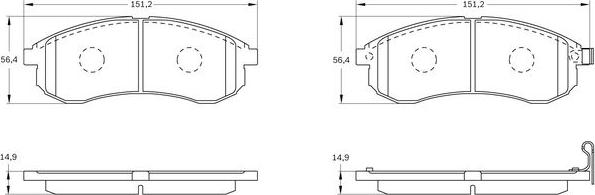 BOSCH 0 986 BB0 315 - Jarrupala, levyjarru inparts.fi