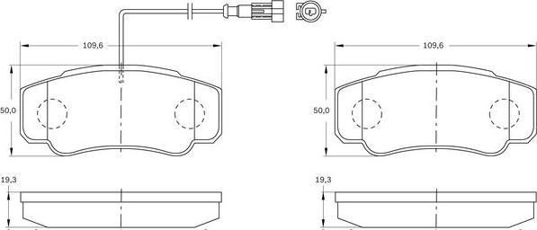 BOSCH 0 986 BB0 316 - Jarrupala, levyjarru inparts.fi