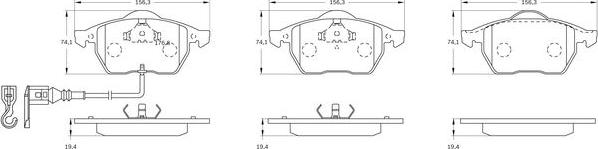 BOSCH 0 986 BB0 295 - Jarrupala, levyjarru inparts.fi