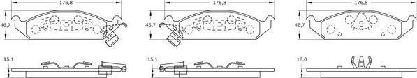 BOSCH 0 986 BB0 293 - Jarrupala, levyjarru inparts.fi