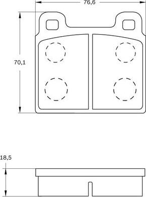 BOSCH 0 986 BB0 254 - Jarrupala, levyjarru inparts.fi