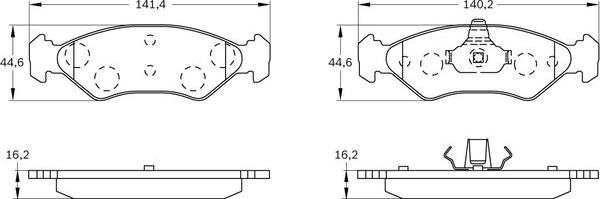 BOSCH 0 986 BB0 276 - Jarrupala, levyjarru inparts.fi