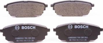 BOSCH 0 986 BB0 766 - Jarrupala, levyjarru inparts.fi