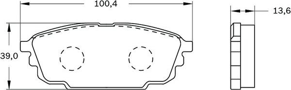 BOSCH 0 986 BB0 766 - Jarrupala, levyjarru inparts.fi