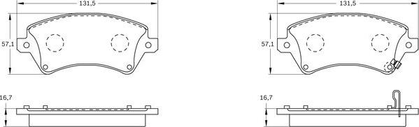 BOSCH 0 986 BB0 708 - Jarrupala, levyjarru inparts.fi