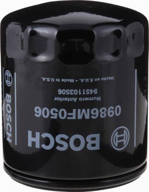 BOSCH 0 986 MF0 506 - Öljynsuodatin inparts.fi