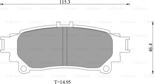 BOSCH 0 986 T11 122 - Jarrupala, levyjarru inparts.fi