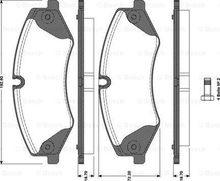 BOSCH 0 986 TB3 098 - Jarrupala, levyjarru inparts.fi