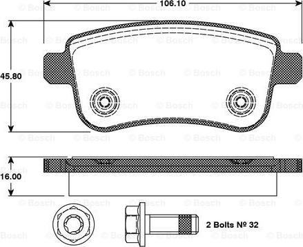 BOSCH 0 986 TB3 093 - Jarrupala, levyjarru inparts.fi