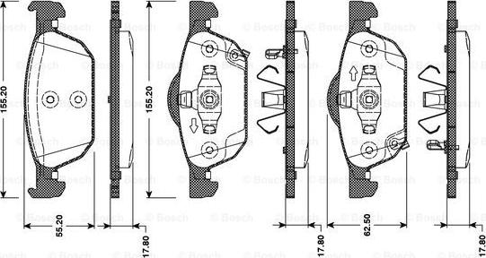 BOSCH 0 986 TB3 092 - Jarrupala, levyjarru inparts.fi