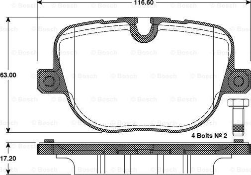 BOSCH 0 986 TB3 097 - Jarrupala, levyjarru inparts.fi