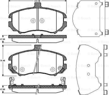 BOSCH 0 986 TB3 040 - Jarrupala, levyjarru inparts.fi