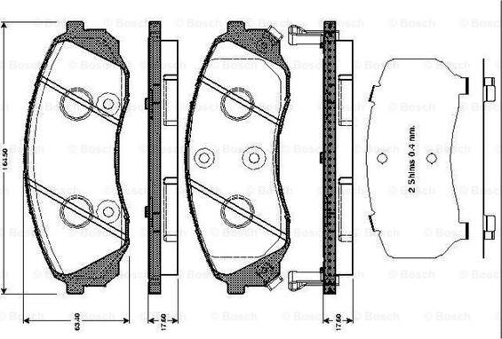 BOSCH 0 986 TB3 043 - Jarrupala, levyjarru inparts.fi