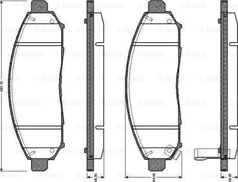 BOSCH 0 986 TB3 054 - Jarrupala, levyjarru inparts.fi