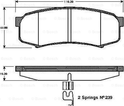 BOSCH 0 986 TB3 051 - Jarrupala, levyjarru inparts.fi