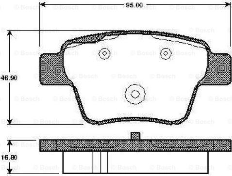 BOSCH 0 986 TB3 058 - Jarrupala, levyjarru inparts.fi