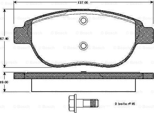 BOSCH 0 986 TB3 057 - Jarrupala, levyjarru inparts.fi