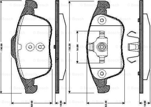 BOSCH 0 986 TB3 065 - Jarrupala, levyjarru inparts.fi