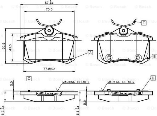 BOSCH 0 986 TB3 066 - Jarrupala, levyjarru inparts.fi