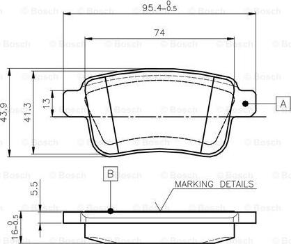 BOSCH 0 986 TB3 063 - Jarrupala, levyjarru inparts.fi