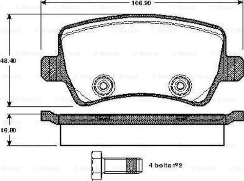 BOSCH 0 986 TB3 004 - Jarrupala, levyjarru inparts.fi