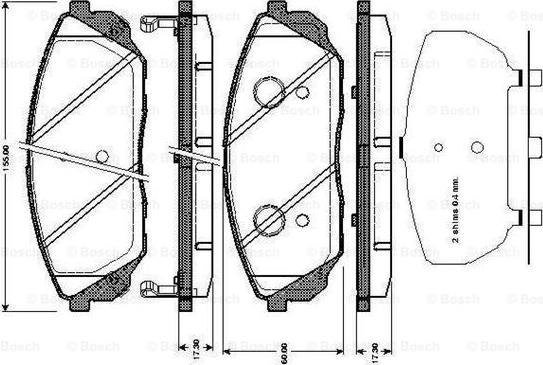 BOSCH 0 986 TB3 001 - Jarrupala, levyjarru inparts.fi