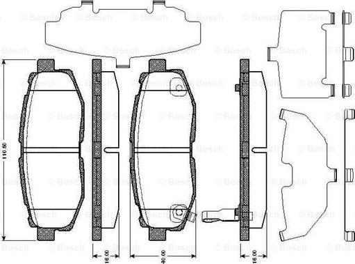 BOSCH 0 986 TB3 003 - Jarrupala, levyjarru inparts.fi