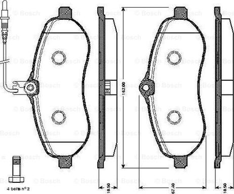 BOSCH 0 986 TB3 015 - Jarrupala, levyjarru inparts.fi