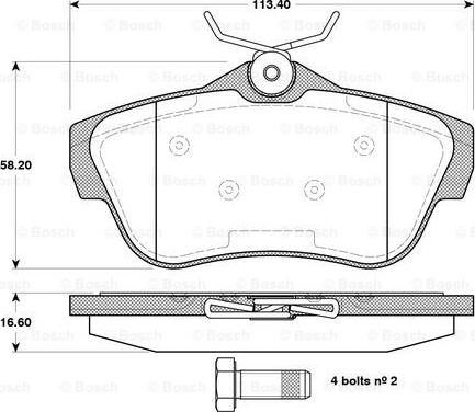 BOSCH 0 986 TB3 084 - Jarrupala, levyjarru inparts.fi