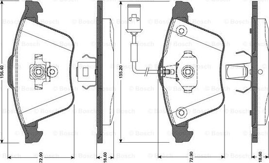 BOSCH 0 986 TB3 080 - Jarrupala, levyjarru inparts.fi