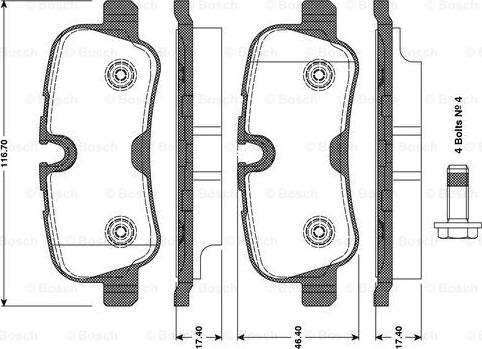 BOSCH 0 986 TB3 081 - Jarrupala, levyjarru inparts.fi