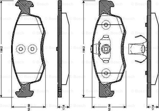 BOSCH 0 986 TB3 038 - Jarrupala, levyjarru inparts.fi