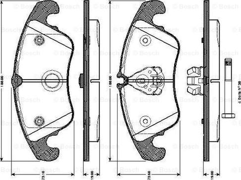 BOSCH 0 986 TB3 032 - Jarrupala, levyjarru inparts.fi