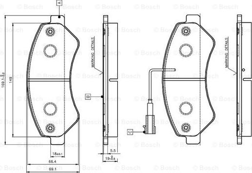 BOSCH 0 986 TB3 029 - Jarrupala, levyjarru inparts.fi