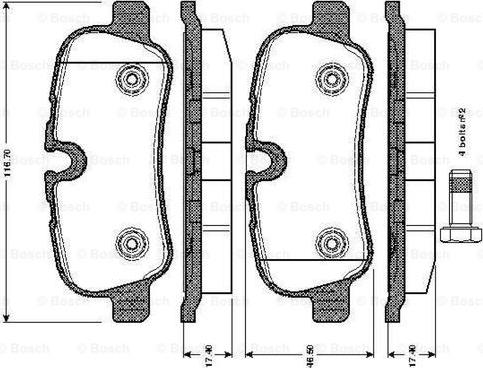 BOSCH 0 986 TB3 021 - Jarrupala, levyjarru inparts.fi